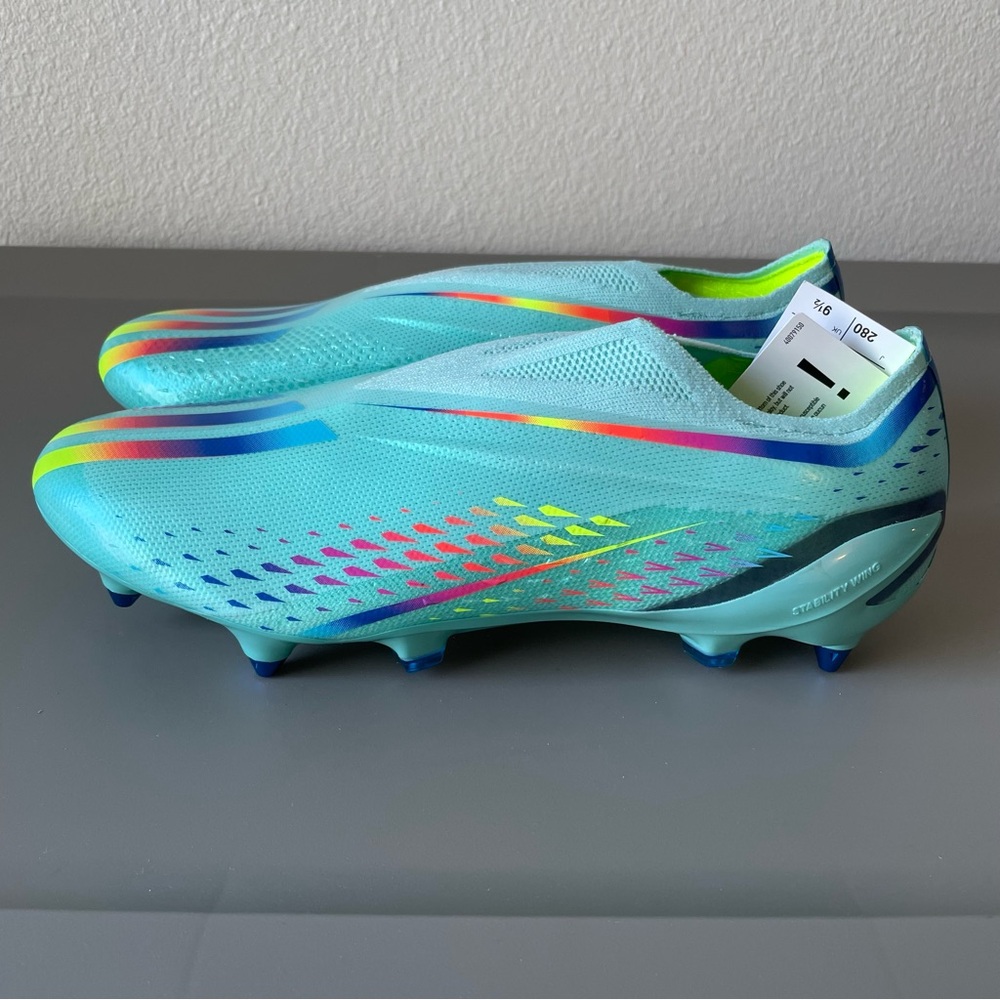 Adidas X Speedportal+ SG Elite Aqua Blue Soccer Cleats Mens GW8420